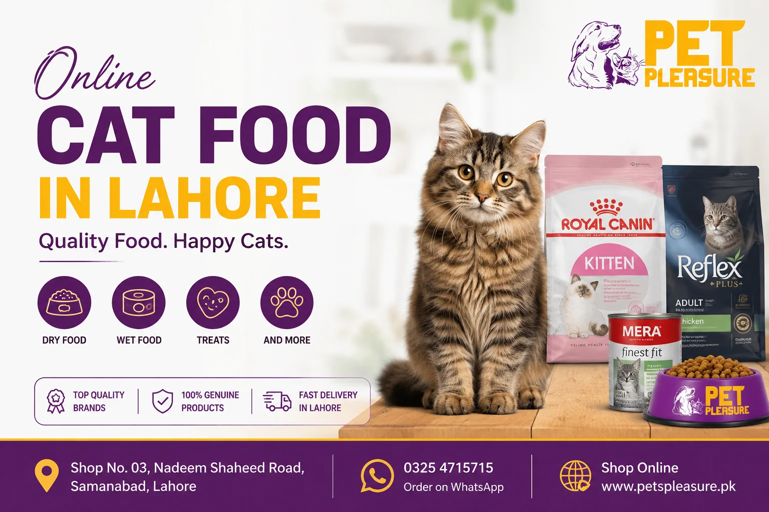 Online Cat Food in Lahore – Order Quality Cat Food Online