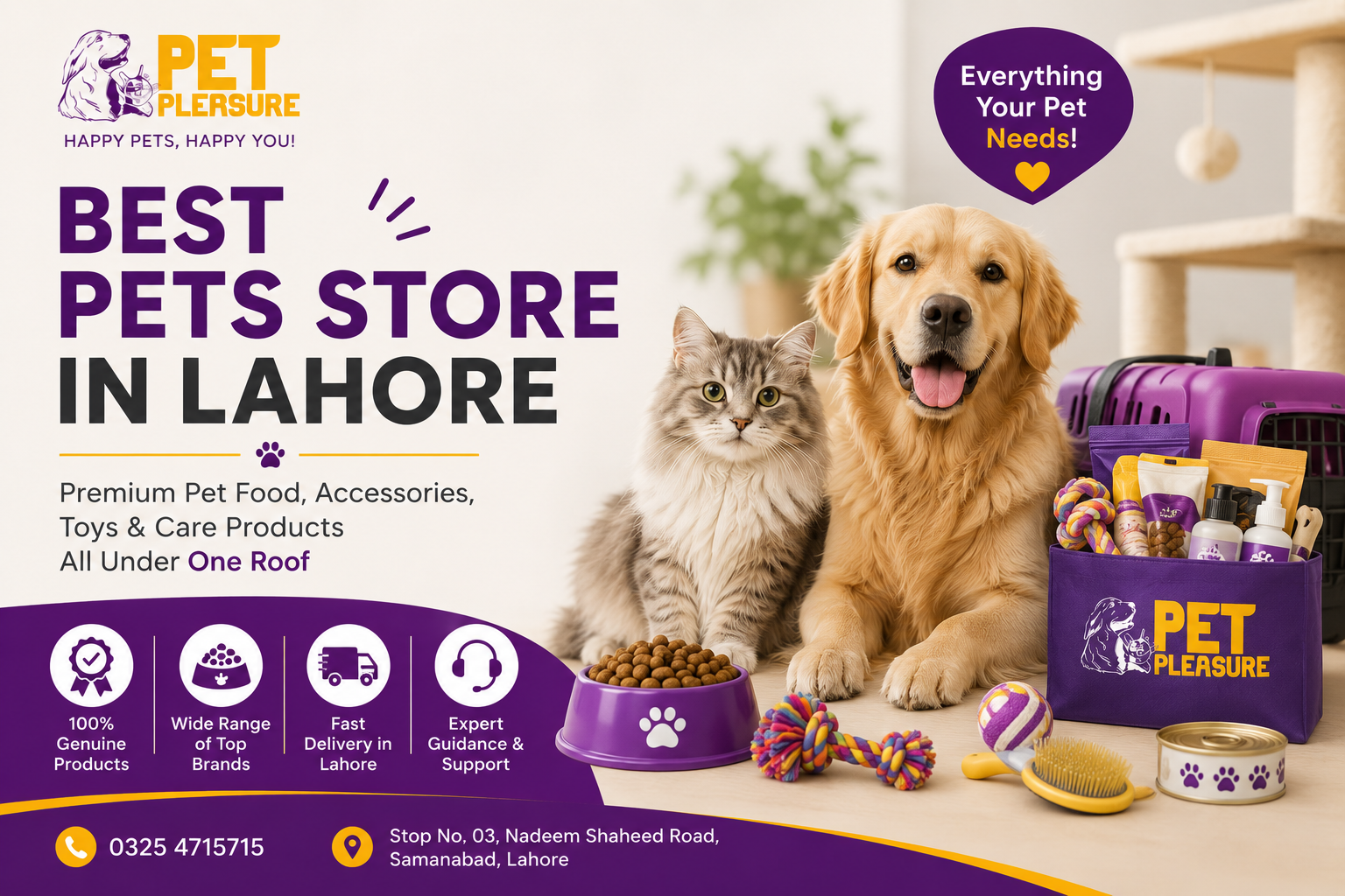 Best Pet Store in Lahore – Why Pets Pleasure is the First Choice for Pet Owners