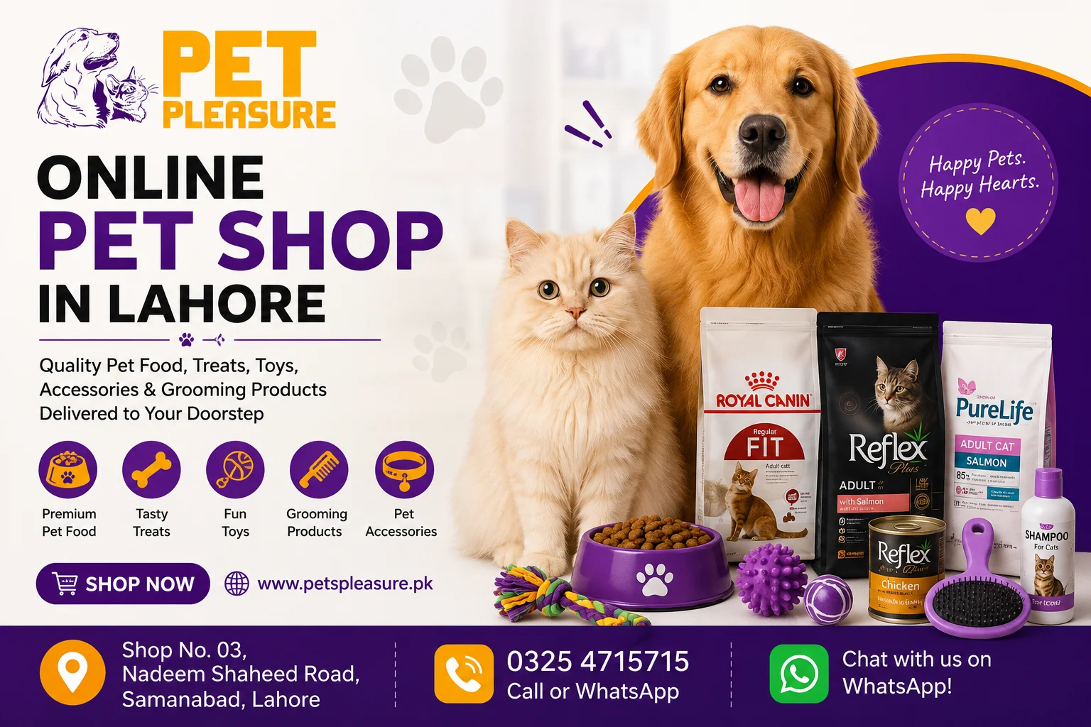 Online Pet Shop in Lahore for Everything Your Pet Needs