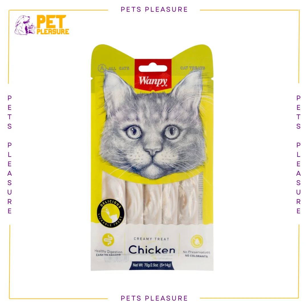 Wapny Chicken Cat Treat – Creamy Lickable Chicken Treat for Cats