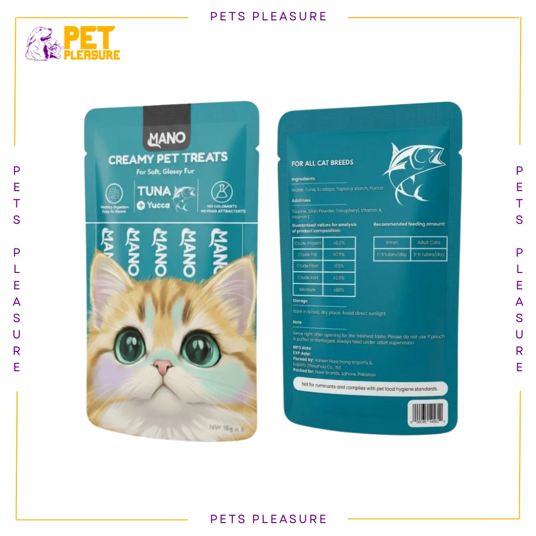 Mano Tuna Cat Treat – Creamy Lickable Tuna Treat for Cats