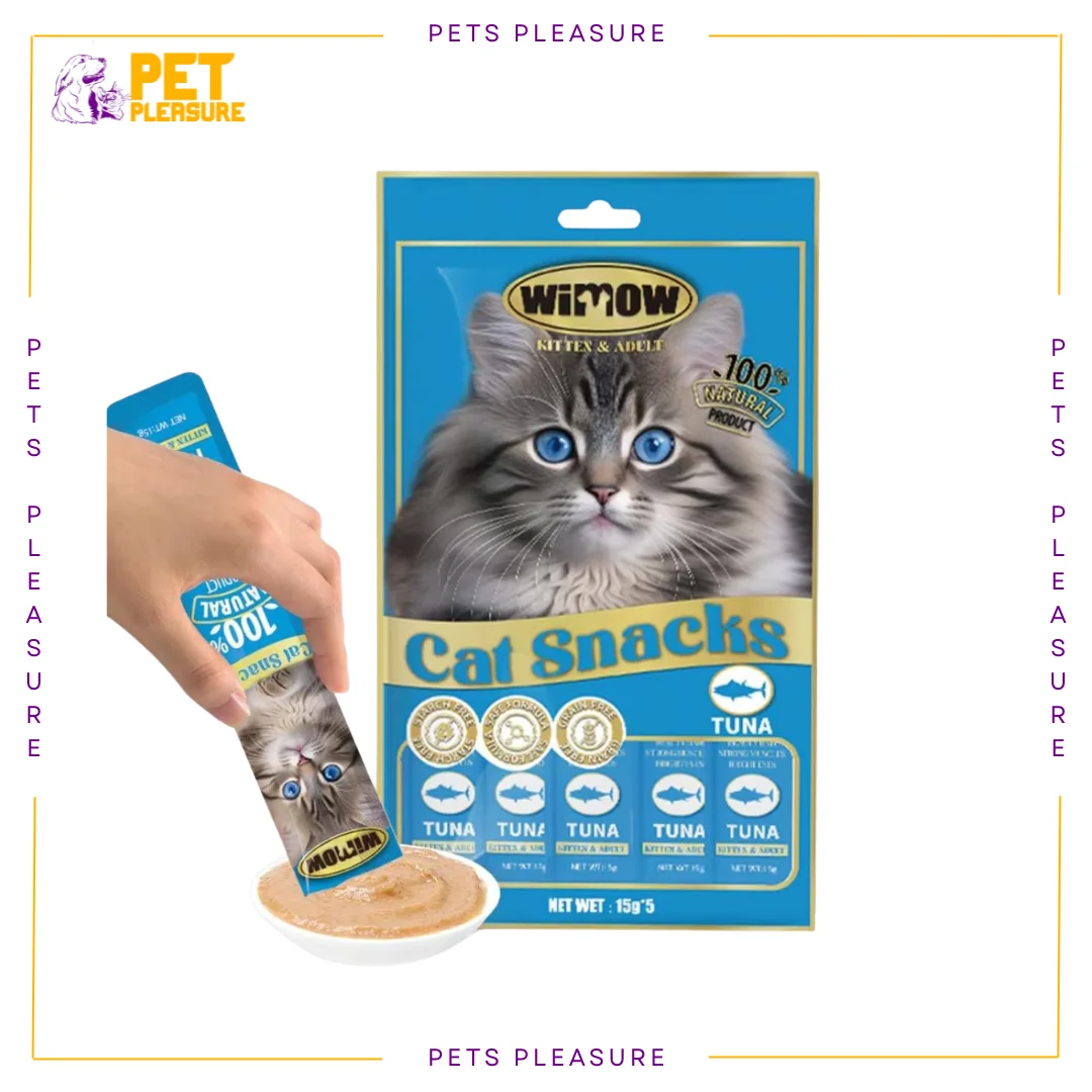 WIMOW Tuna Cat Treat – Creamy Lickable Cat Treat for Cats
